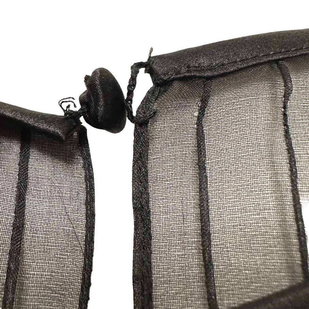 Vintage Rickie Freeman Teri Jon 100% Silk Black A-line Cocktail Dress Womens 6 - Picture 6 of 10
